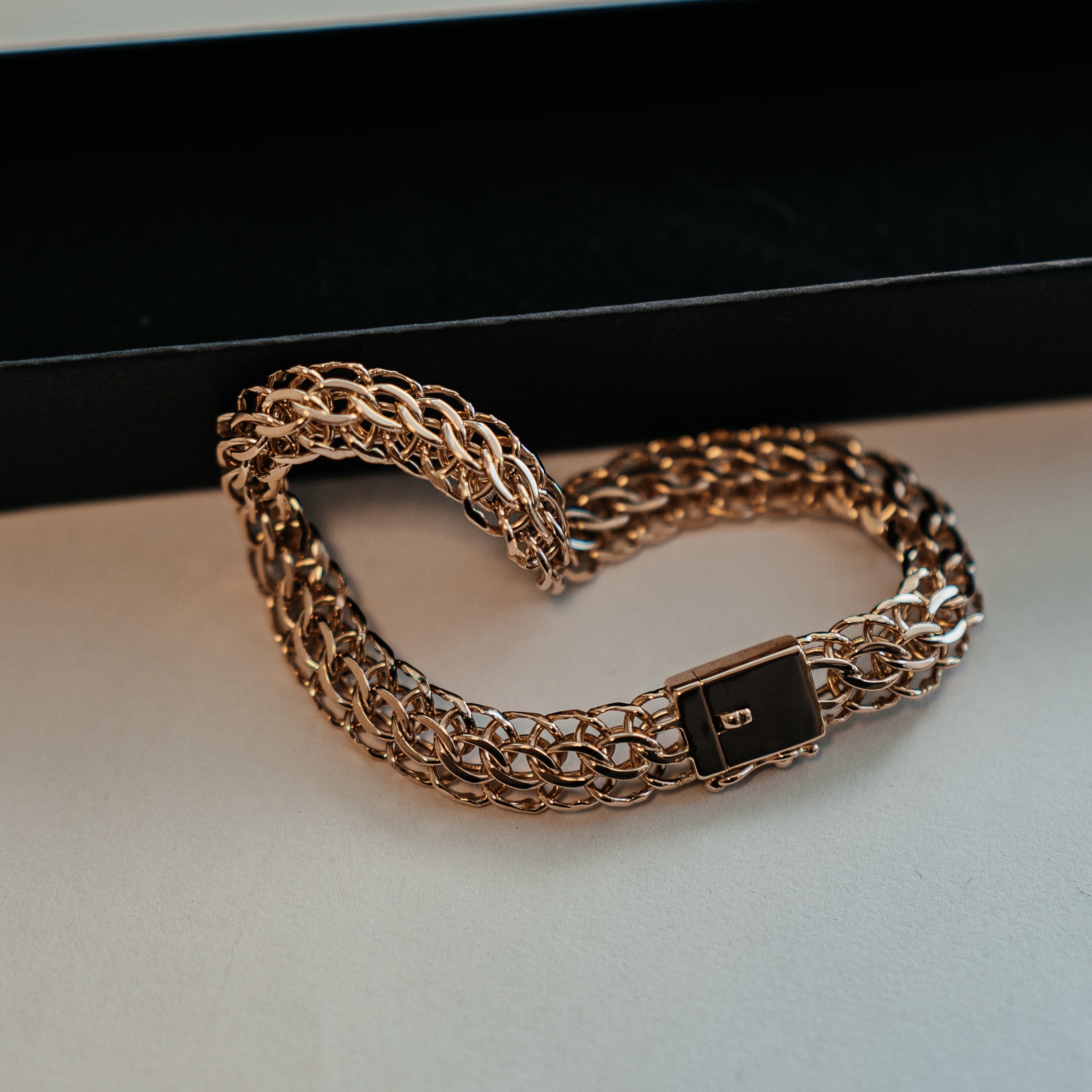 Gold earrings with gemstones